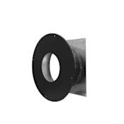 Metalbest 5" Inner Diameter - Direct-Temp Direct Vent Pipe - Double Wall - Wall Thimble Black