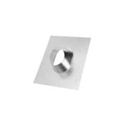 Metalbest 5" Inner Diameter - Direct-Temp Direct Vent Pipe - Double Wall - Adjustable Flashing for 0/12 to 6/12 Roof Pitch Galvanized