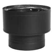 Metalbest 6" to 8" Inner Diameter - DCC Stove Pipe - Double Wall - Increaser/Reducer Black