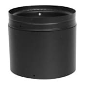 Metalbest 8" Inner Diameter - DCC Stove Pipe - Double Wall - 6" Adjustable Pipe Length Black