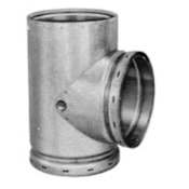 Metalbest QC 12" Type B Gas Vent Standard Tee Galvanized