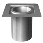 Metalbest Sure-Temp 12" Class A Chimney Pipe Firestop / Joist Shield Stainless Steel