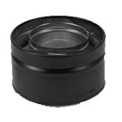 Metalbest Direct-Temp 4" x 6-5/8" Direct Vent Vermont Castings Appliance Adapter Black