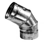 Metalbest RV 4" Type B Gas Vent 45 to 60 Degree Adjustable Elbow Aluminum