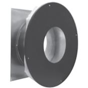 Metalbest Sure-Temp 6" Class A Chimney Pipe Insulated Wall Thimble Black