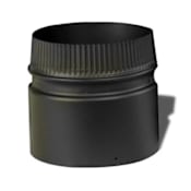 Metalbest 6" Inner Diameter - DSP Stove Pipe - Double Wall - 6" Pipe Length Black