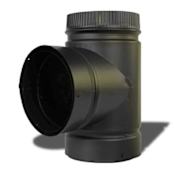 Metalbest 6" Inner Diameter - DSP Stove Pipe - Double Wall - Tee Black