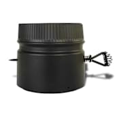 Metalbest 8" Inner Diameter - DSP Stove Pipe - Double Wall - Stovetop Damper Black