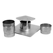 Metalbest 4" Chimney Liner Termination Kit without Tee Stainless Steel