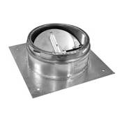 Metalbest Sure-Temp 10" Class A Chimney Pipe Anchor Plate with Damper Stainless Steel