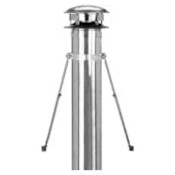 Metalbest 8"- 10" Ultra-Temp/Galva-Temp Class A Chimney Pipe - Universal Roof Brace Kit Stainless Steel