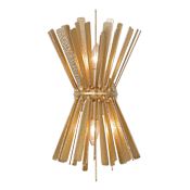 Metropolitan Confluence 2 Light 19" Tall Wall Sconce Piastra Gold