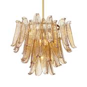 Metropolitan Regent 9 Light 23" Wide Chandelier Legacy Brass / Amber