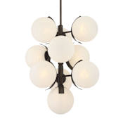 Metropolitan Vino 10 Light 25" Wide Abstract Multi Light Pendant Dark Bronze