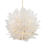 Metropolitan Orchid 24 Light 36" Wide Multi Light Pendant Legacy Brass / White