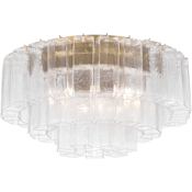 Metropolitan Torvento 7 Light 28" Wide Flush Mount Waterfall Ceiling Fixture Legacy Brass