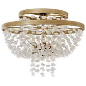 Metropolitan Stonybrook 6 Light 30" Wide Semi-Flush Waterfall Ceiling Fixture Havana Gold