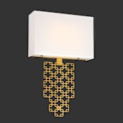 Metropolitan Blairmoor Single Light 20" Tall LED Wall Sconce Honey Gold