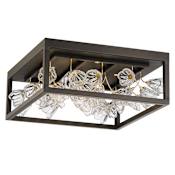 Metropolitan Maison des Fleurs 4 Light 19" Wide LED Flush Mount Ceiling Fixture Regal Bronze / Empire Gold