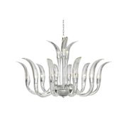 Metropolitan Cisne 13 Light 40" Wide Abstract Chandelier Polished Nickel
