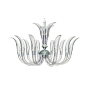 Metropolitan Cisne 23 Light 44" Wide Abstract Chandelier Polished Nickel
