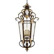 Metropolitan 8 Light Lantern Pendant from the Zaragoza Collection Golden Bronze