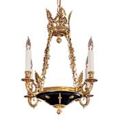 Metropolitan 4 Light 1 Tier Candle Style Chandelier from the Vintage Collection Dore Gold