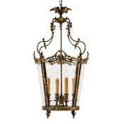 Metropolitan 4 Light Lantern Pendant from the Foyer Collection Antique Bronze Patina