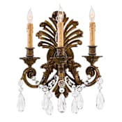 Metropolitan 3 Light 13.5" Width Candle-Style Wall Sconce Oxidized Brass