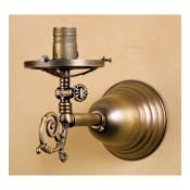Meyda Tiffany 5" Wide Single Light Lantern Wall Sconce Antique Brass