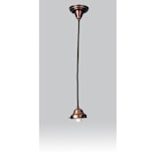 Meyda Tiffany Single Light 5-1/4" Wide Mini Pendant without Shade Burnished Copper