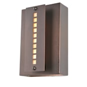 Meyda Tiffany Creekside 8" Wide ADA Compliant 2 Light Wall Washer with Art Glass Shade Weathered Bronze