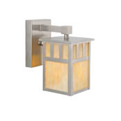 Meyda Tiffany Single Light Down Lighting Outdoor Wall Sconce from the Mission Collection Pewter
