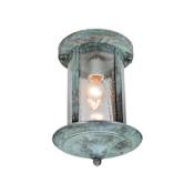 Meyda Tiffany Single Light Down Lighting Outdoor Ceiling Fixture from the Fulton Collection Vintage Copper