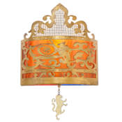 Meyda Tiffany Stanley 12" Wide Single Light Wall Washer with Mica Glass Shade Tarnished Copper