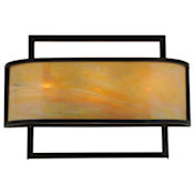 Meyda Tiffany 24" Wide 3 Light Wall Sconce Mahogany Bronze