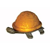 Meyda Tiffany Stained Glass / Tiffany Specialty Lamp from the Turtle Collection Amber