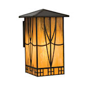 Meyda Tiffany 12" Wide 2 Light Wall Sconce with Art Glass Shade Timeless Bronze