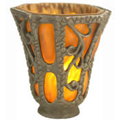 Meyda Tiffany Single Shade Accessory from the Ivy Collection Antique Brass