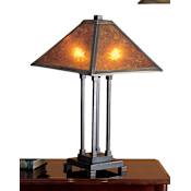 Meyda Tiffany Stained Glass / Tiffany Table Lamp from the Mica Missions Collection Tiffany Glass