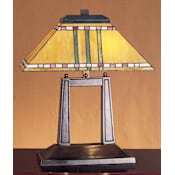 Meyda Tiffany Stained Glass / Tiffany Table Lamp from the Prairie Corn Collection Tiffany Glass