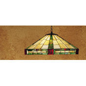 Meyda Tiffany Tiffany Three Light Down Lighting Pendant Tiffany Glass