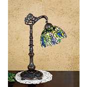 Meyda Tiffany Stained Glass / Tiffany Accent Table Lamp from the Honey Locust Collection Tiffany Glass