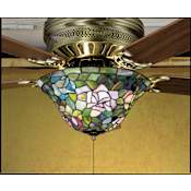 Meyda Tiffany Fan Light Kit from the Fixtures Collection Tiffany Glass