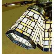 Meyda Tiffany Stained Glass / Tiffany Fan Light Kit Glassware Tiffany Glass