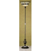 Meyda Tiffany Vintage Stained Glass Torchiere Lamp from the Tiffany Roman Collection Tiffany Glass