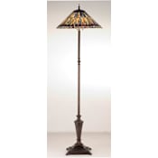 Meyda Tiffany Stained Glass / Tiffany Floor Lamp from the Jeweled Peacock Collection Tiffany Glass