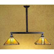 Meyda Tiffany Stained Glass / Tiffany Island / Billiard Fixture from the Prairie Corn Collection Tiffany Glass