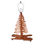 Meyda Tiffany Single Light Up Lighting Table Lamp Base from the Pine Tree Collection Antique Copper