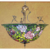 Meyda Tiffany 3 Light 24" Wide Pendant with Handmade Shade Tiffany Glass